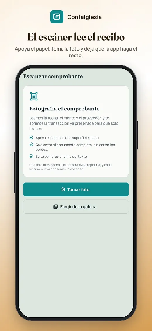 ContaIglesia — pantalla 3
