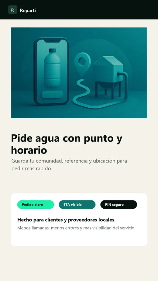Reparti — pantalla 1