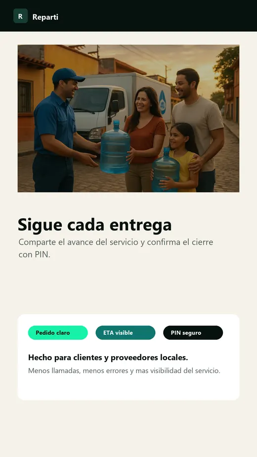 Reparti — pantalla 2