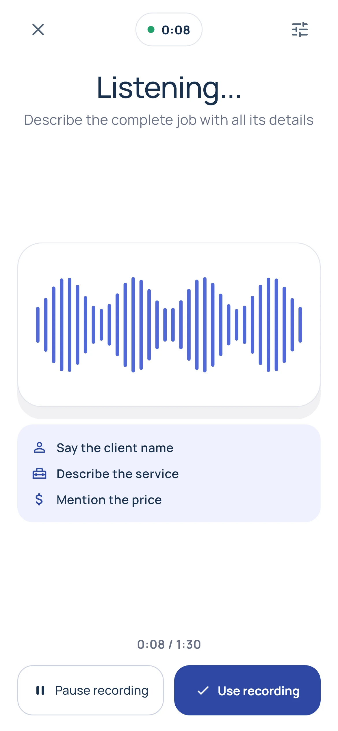 Invoicista: Describe the job by speaking Spanish